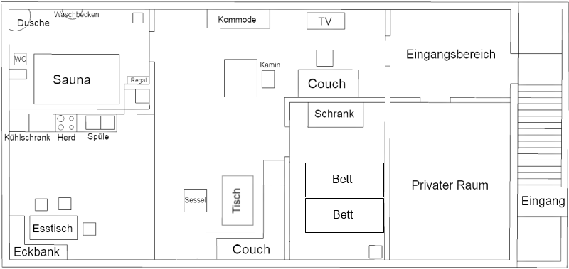Grundriss Ferienwohnung